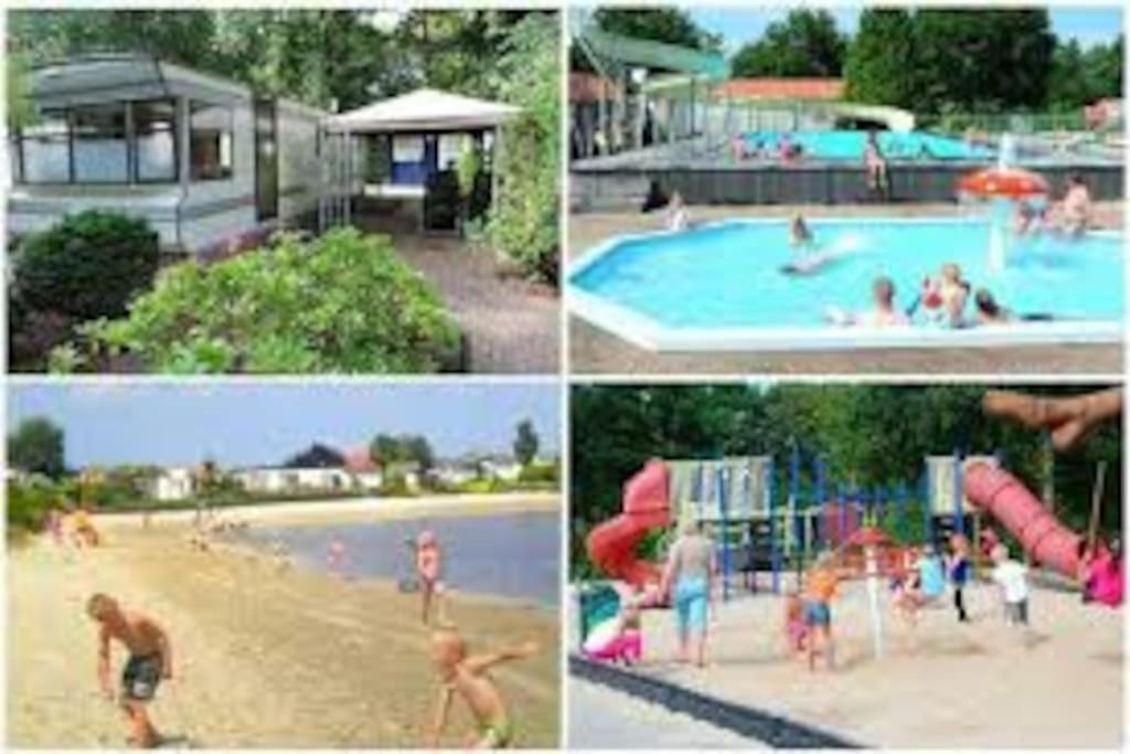 Chalet 14 Met Airco Familiecamping De Tien Heugten Schoonloo Drenthe Ngoại thất bức ảnh
